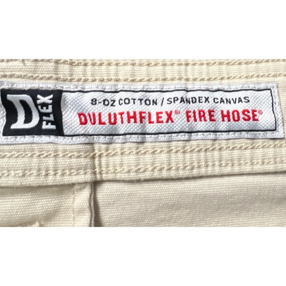 Duluth Trading Co Men's 48x30 Standard Fit Beige 5-Pocket FlexFirehose Work Pant